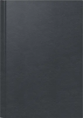 Produktbild von Buchkalender 795 A5 1 Tag/Seite Leder schwarz 2026