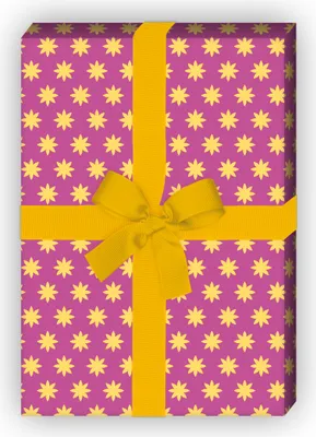 Produktbild von Schönes Sternen Geschenkpapier, Dekorpapier nicht nur zu Weihnachten, rosa - G8613, 32 x 48cm