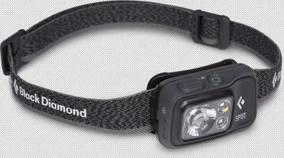 Immagine prodotto di Black Diamond Spot 400, torcia frontale, nera, pulsanti, 1,1 m, IPX8, LED