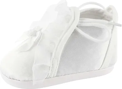 Produktbild von Toma Baby Rüsch Taufschuhe Weiß 10cm / EU17