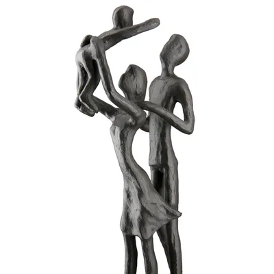 Zdjęcie produktu dla Gilde Skulptur, "Familienglück", Familienmotiv, Eisen, braun, VE 1, L. 5.5 cm, B. 9 cm, H. 20 cm 84239 4063387842393