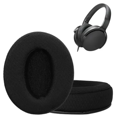 Produktbild von kwmobile 2x Mesh Polyester Ohr Polster für Sennheiser HD400S / HD450SE / HD458BT Ohrpolster - Ersatz Ohrpolster - Kopfhörer Ersatzteile - Kopfhörer