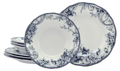 Produktbild von CreaTable, 24768, Adelaide Blau, Tafelservice 8-tlg, Porzellan
