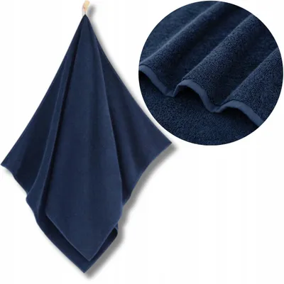 Produktbild von Handtuch - 100% Baumwolle - 400 g/m2 - 50x100 cm - Extra Saugfähig - Dunkelblau - hohe Grammatur - LICZI2