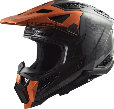 Produktbild von LS2 MX703 X-Force Victory Carbon Motocross Helm, schwarz/orange, S  (55/56)