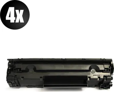 Produktbild von 4x Eurotone Toner Alternative für HP CB436A Black Schwarz