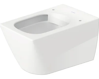 Obrázek produktu pro Duravit DU závěsný klozet Viu 570 mm bez okrajů Bílý Omyvatelný, Durafix vč.