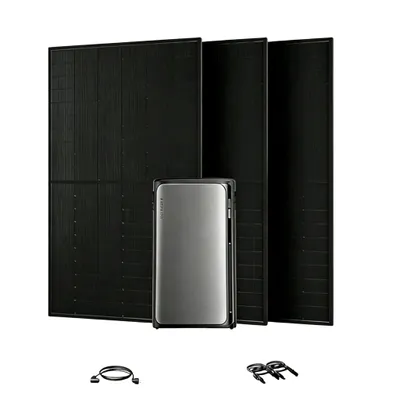 Produktbild von Powerness Balkonkraftwerk mit Speicher,EcoFlow STREAM Pro Speicher 1,92KWh & 1500W PV Panel Bifazial Glas-Glas Solarmodul für Balkonkraftwerk 0% VAT
