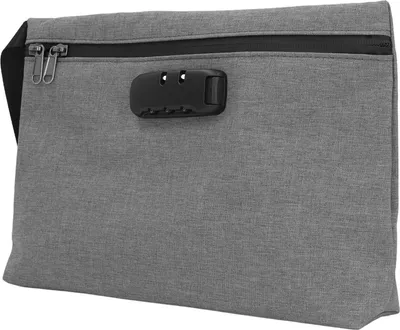 Produktbild von Geruchsdichte Tasche mit Zahlenschloss, verschließbar, abschließbar, Aktivkohle, Geruchsbehälter, Aufbewahrungsbehälter für Reisen, grau