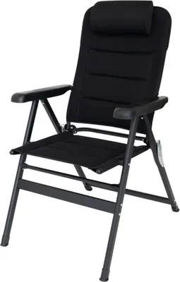 Zdjęcie produktu dla Eurotrail Chateau, 140 kg, Krzesło kempingowe, 4 x noga, 5,2 kg, Poliester, Czarny