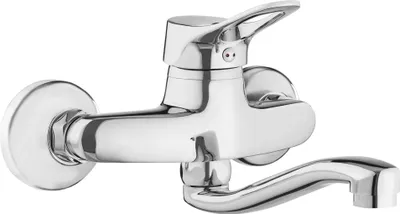 Zdjęcie produktu dla Bateria umywalkowa ścienna Vero BOW_050M - jednouchwytowa, zasięg wylewki 222 mm, klasa przepływu A, grupa akustyczna II