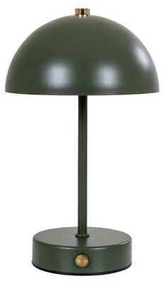 Image de Lampe de Table LED Ricaricabile Holt — Vert et Laiton en Métal
