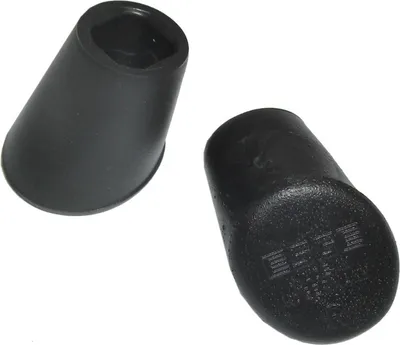 Produktbild von Pletscher 51615.00 F24 paarweise Ständer-Plastikfuß Esge F 24, für Zweibeinständer, schwarz (1 Paar)