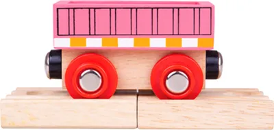 Immagine prodotto di Bigjigs Carro ferroviario rosa