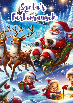 Produktbild von Weihnachtliches Ausmalbuch für Kinder: Vielfältige und liebevoll gestaltete Motive