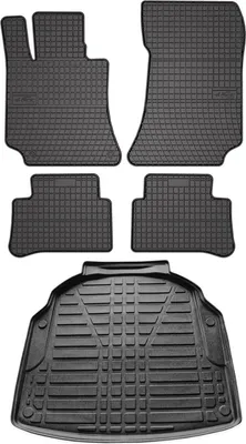 Image de Tapis de sol & bac de coffre Set pour Mercedes Classe E W212 2009-2016 Caoutchouc 5x
