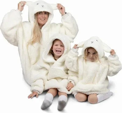 Obrázek produktu pro Cozy Noxxiez Sheep - teplá televizní deka s kapucí 7 - 12 let
