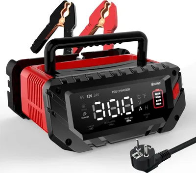 Obrázek produktu pro Automatická nabíječka baterií, 6 V/12 V/24 V, inteligentní ovládání, 30 A, EU zástrčka