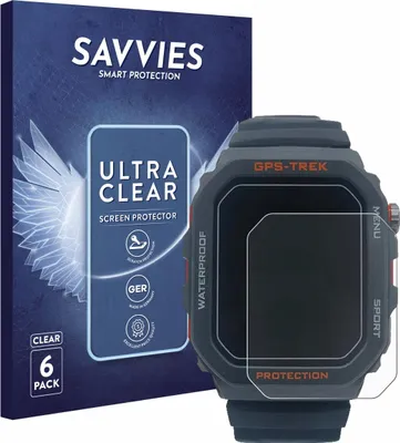 Produktbild von 6x Für Banlvs Smartwatch 1.73" Schutzfolie Savvies Displayschutz Display Schutz Folie Klar Transparent