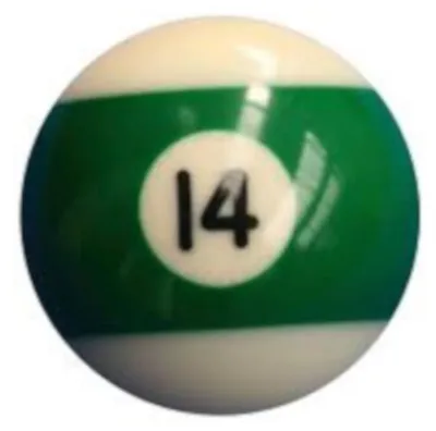 Produktbild von Einzelne - Ersatz Aramith Pool Billard Kugel "Premier" - Nummer 14 in 57,2mm