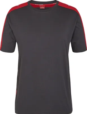 Produktbild von F. Engel Galaxy T-Shirt, Anthrazit Grau/Tomato Red, Gr. M