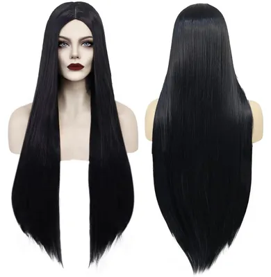 Immagine prodotto di Parrucca da cosplay di Morticia Addams - Nera