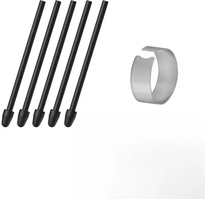 Produktbild von Frypay S Pen Spitzen Ersatzspitzen, Ersatz Touch Stylus Tips, Ersatzspitze mit Pinzettenwerkzeug 5Stück, Schwarz, mit Smartphone
