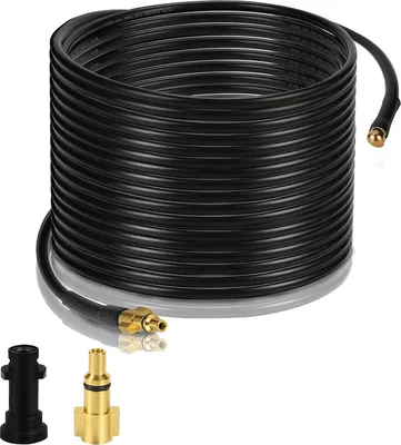 Obrázok produktu pre SWANEW Hadica na čistenie potrubia pre vysokotlakový čistič 180bar- Súprava na čistenie potrubia Hadica s adaptérom vhodná pre Kärcher K2-K7 20m