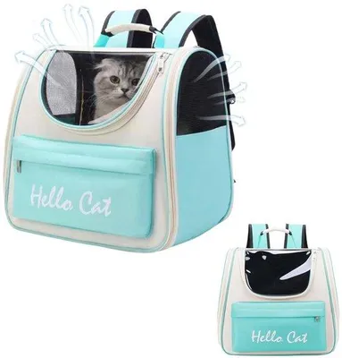 Produktbild von Rucksack für Katzen und Hunde – Transporttasche mit Netzfenster