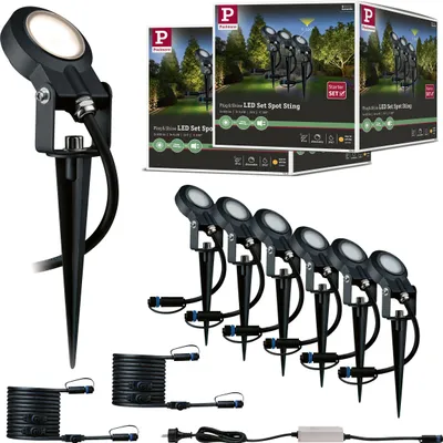 Produktbild von Paulmann Bundle Plug & Shine LED Gartenstrahler Sting