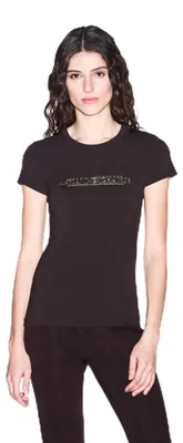 Produktbild von Armani Exchange A|X Women's, T-Shirt Modern Drama, Gold Logo Lettering Antagonis