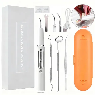 Produktbild von Ultraschall Zahnreinigung Set Tierpflege Zahnstein Entferner USB