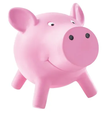 Produktbild von Bullyland 62100 - Spardose niedliches rosa Schweinchen, Sparschwein für Kinder