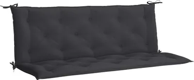Obrázek produktu pro vidaXL Polštář na zahradní lavici černý 150x(50+50)x7 cm Oxfordská tkanina