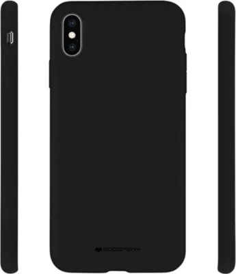 Obrázok produktu pre Silikónový Silikón Pre Iphone 15 Pro Max 6,7 Čierny/Čierny