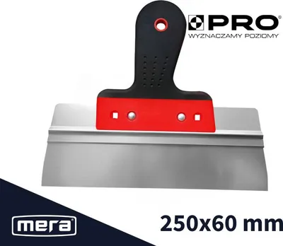 Obrázok produktu pre Profesionálna fasádna stierka 2K 250/60 mm hliníková rukoväť z nehrdzavejúcej ocele