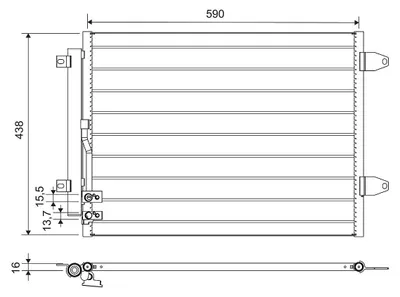 Produktbild von VALEO 812749 Kondensator Klimaanlage Klimakondensator für VW Passat Variant (3C5) +Trockner