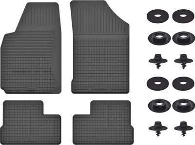 Produktbild von Gummimatten Mit Stoppern Für: Opel Corsa A (1982-1993) Schwarz Set
