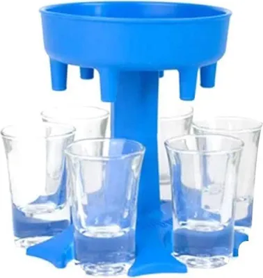 Obrázek produktu pro Verk 15983 Dávkavač alkoholu + 6 panáků color