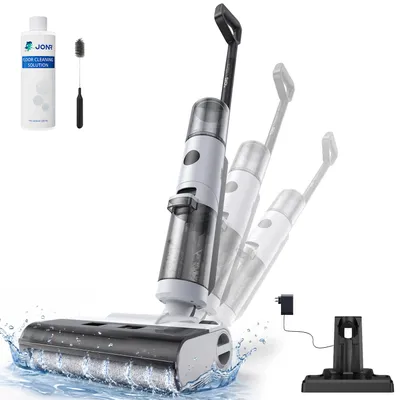Produktbild von JONR ED12 Nass Trockensauger, 800mL Wassertank, 35-Minuten, Kantenreinigungsbürste, automatische Reinigungsfunktion für Hartböden