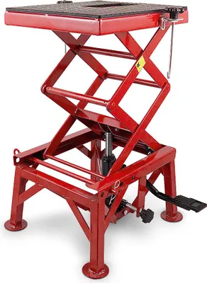 Produktbild von Bituxx Motorradhebebühne hydraulischer Motorradheber Hubständer Motorradbühne Hebebühne Quad Rot MS-19732