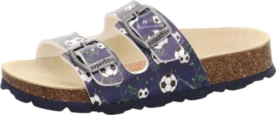 Imagen del producto de Superfit: Zapatillas para niños, tipo zapatillas de estar por casa, sandalias, color azul, para uso diario