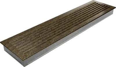Produktbild von Lüftungsgitter FRESH 17x70 schwarz und gold