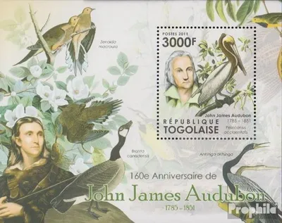 Produktbild von Briefmarken Togo 2011 Mi Block656 (kompl.Ausg.) postfrisch John James Audobon