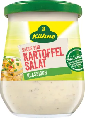 Immagine prodotto di Salsa Kühne per insalata di patate pronta aromatizzata senza lattosio 250 ml