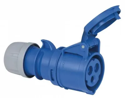 Obrázok produktu pre CEE 16 A/240 V - 3P, zásuvka (samica)