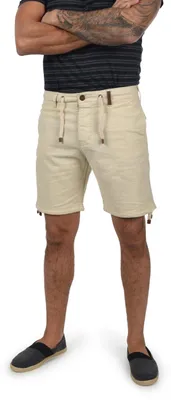 Produktbild von INDICODE IDMoses Herren Leinenshorts kurze Leinenhose Bermuda mit Kordel Regular Fit