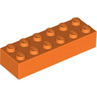 Obrázek produktu pro Lego® 2x6 kostek 2456 - 1 kus oranžová