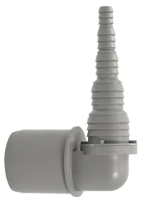 HT-Slangnippel 90° DN 50 für Schläuche 8,5–26,5 mm