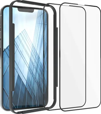 Produktbild von EAZY CASE - 2x Display Schutzglas kompatibel mit Apple iPhone 13 Pro Max, 2x Kameraschutz, Glasfolie als Schutz, Blasenfrei Transparent